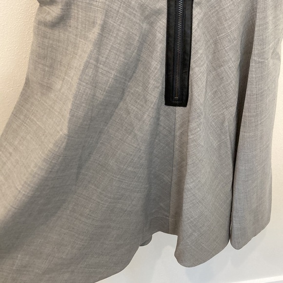 Rebecca Taylor Fit and Flare Leather Trim Dress - Picture 6 of 7